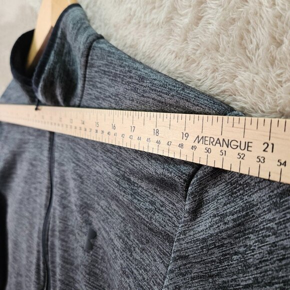 Under Armour Quarter Zip Sweatshirt Loose Fit Gray Long Sleeve Men's Size XL - Picture 6 of 10